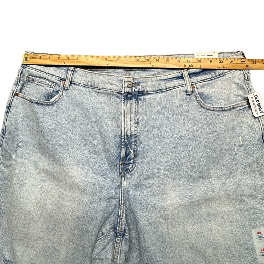 Old Navy Curvy OG Straight Ankle High Rise Jeans Plus Size 28 NWT Light Wash - Picture 7 of 15